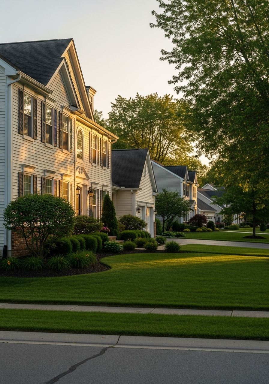 Oxford home exterior with quality finishes and landscaping typical of the area.